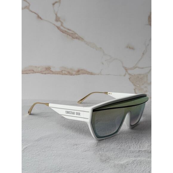 NEW Dior DiorClub M7U Shield Mask Sunglasses White Mirror main image 7